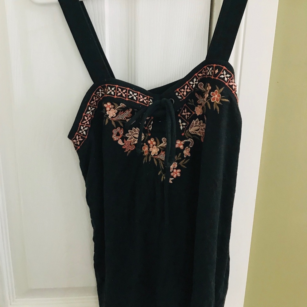 Embroidered Tank Top
